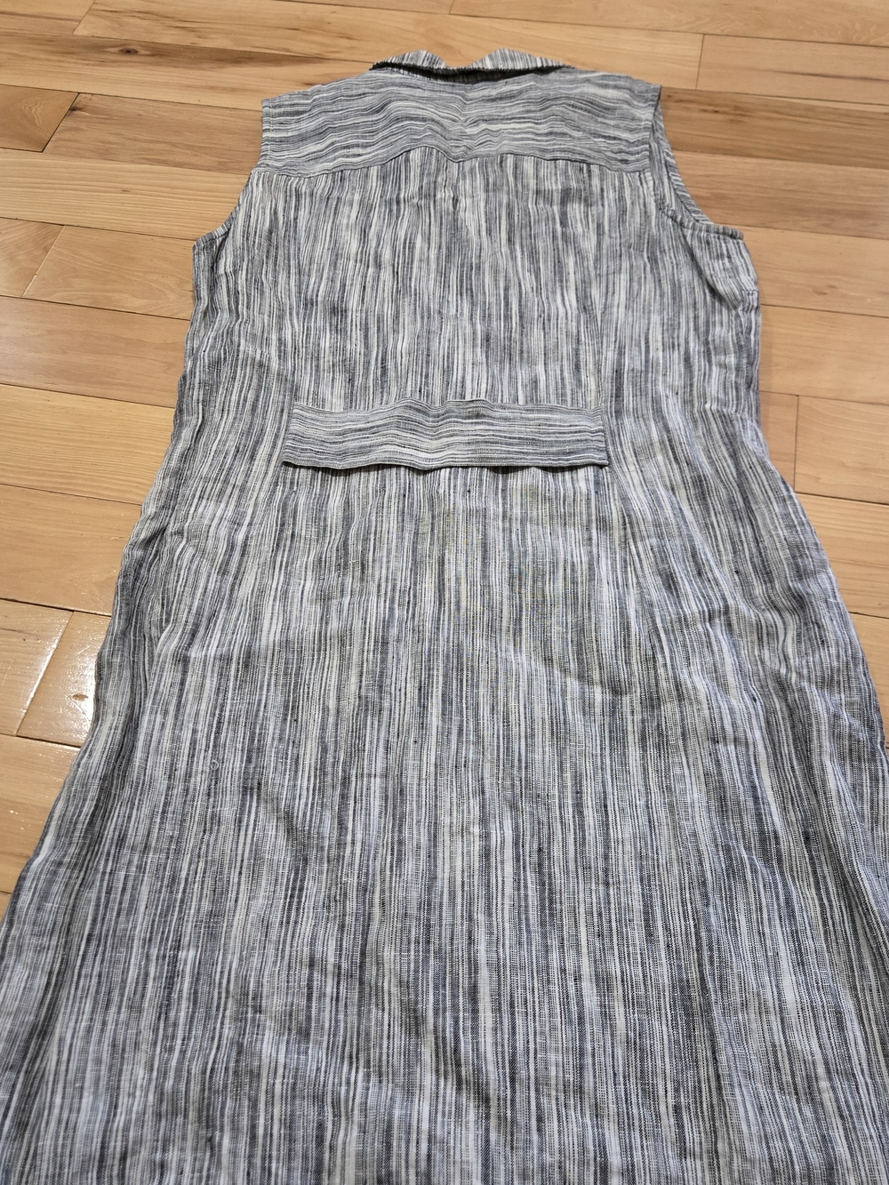 100% Linen 209WST 38 New York Sleeveless Shirtdress 2 - Picture 6 of 6